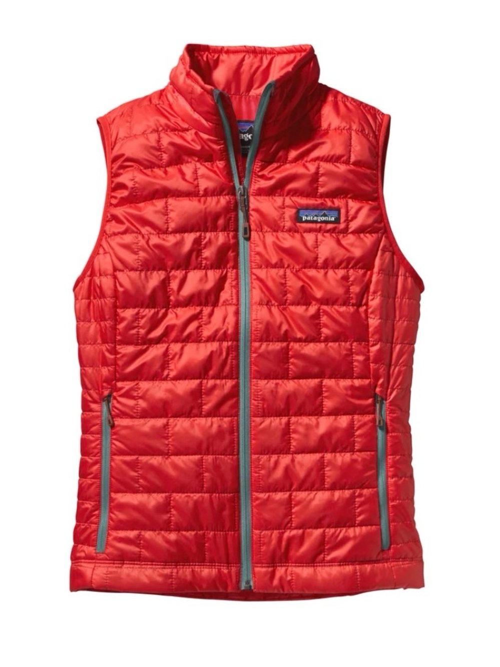 Patagonia Women’s Nano Quilted Puffer Vest with Contrast Zippers - Red - Medium